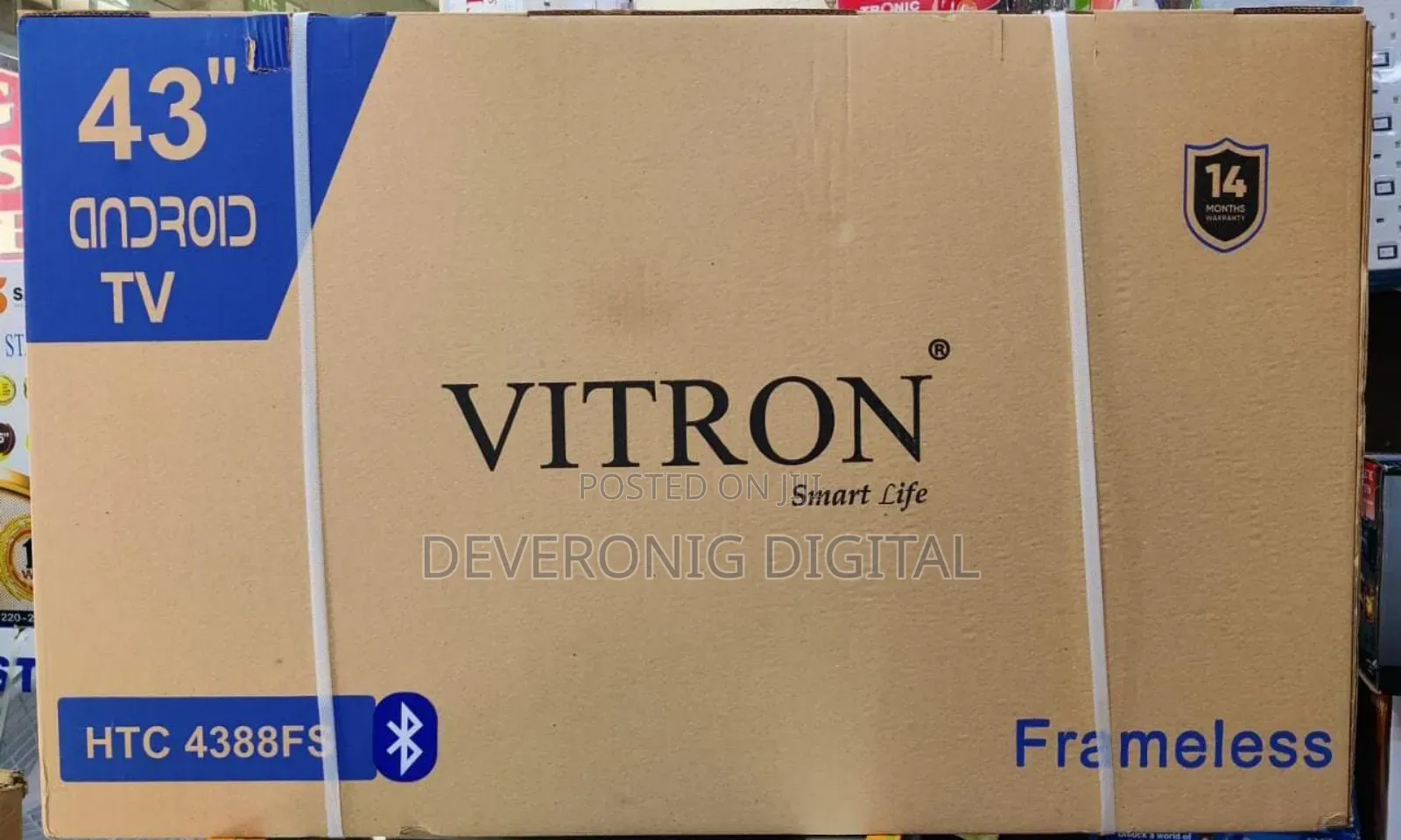 *Vitron 43" Smart Android Frameless With Bluetooth