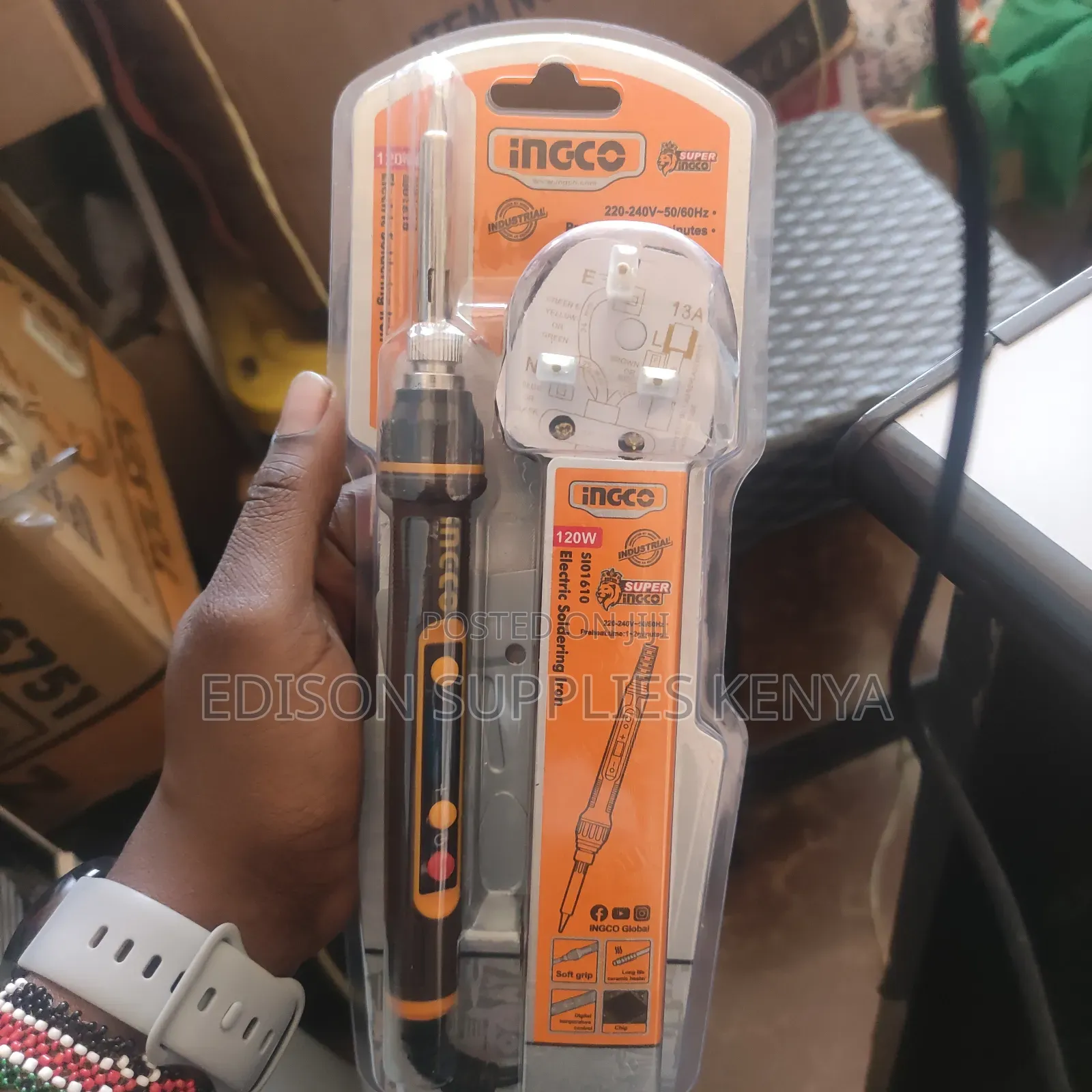 Ingco Soldering Iron 120w Digital Temperature Control Solder Gun 120 W