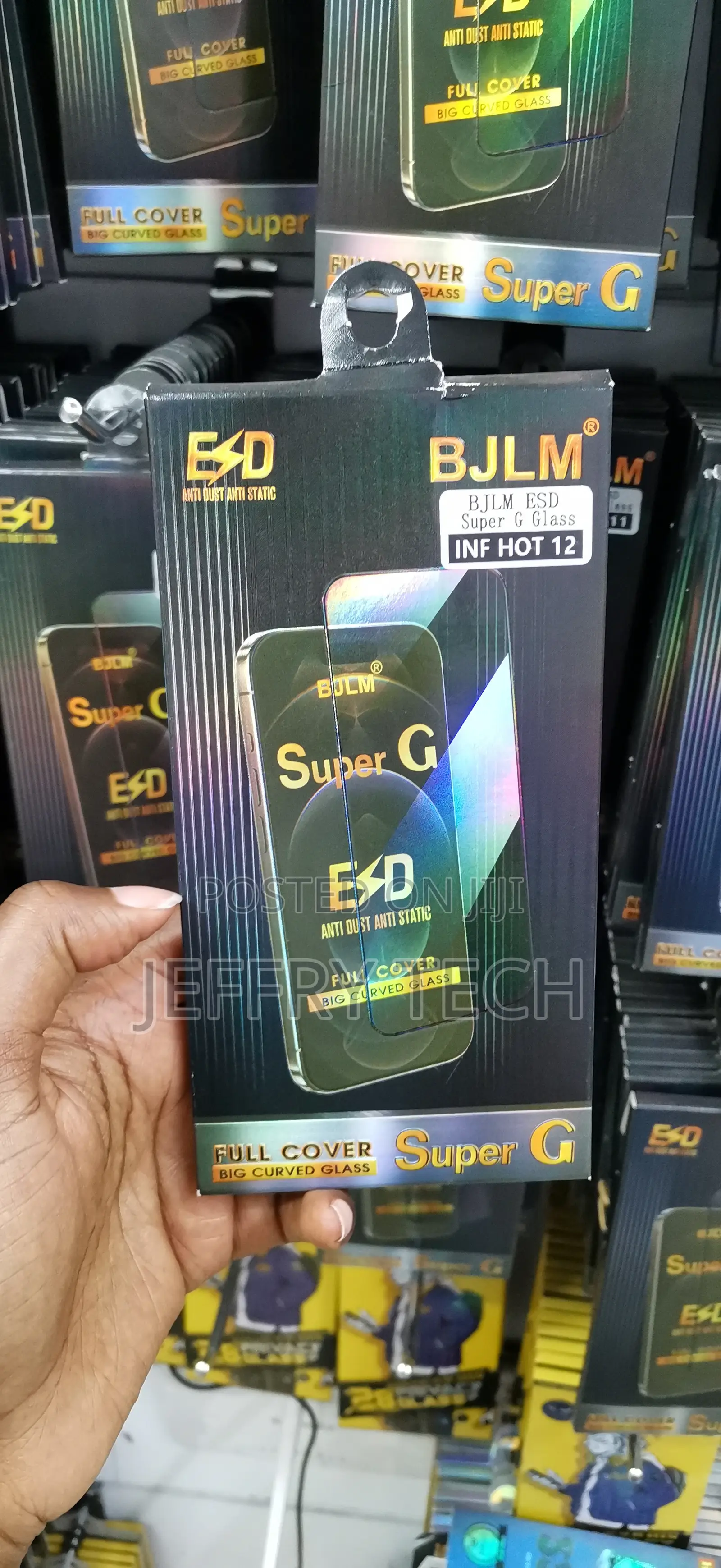 Bycer Tempered Glass Screen Protector Designed for Infinix Hot 10