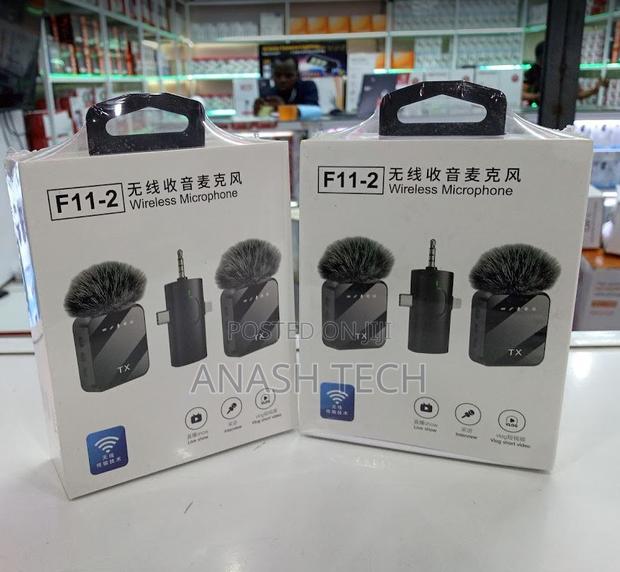 2 in 1 Wireless Lapel Microphone for iPhone Android- F15-2 - main view