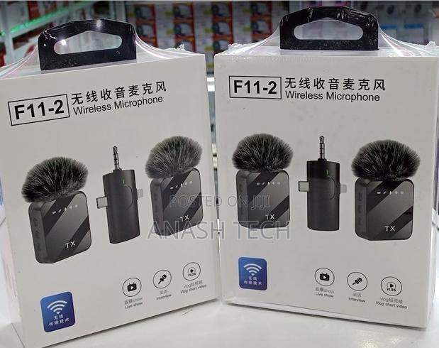 Quality Microphone 2in1 Wireless Lavalier F15-2 Usb Type C + I Phone