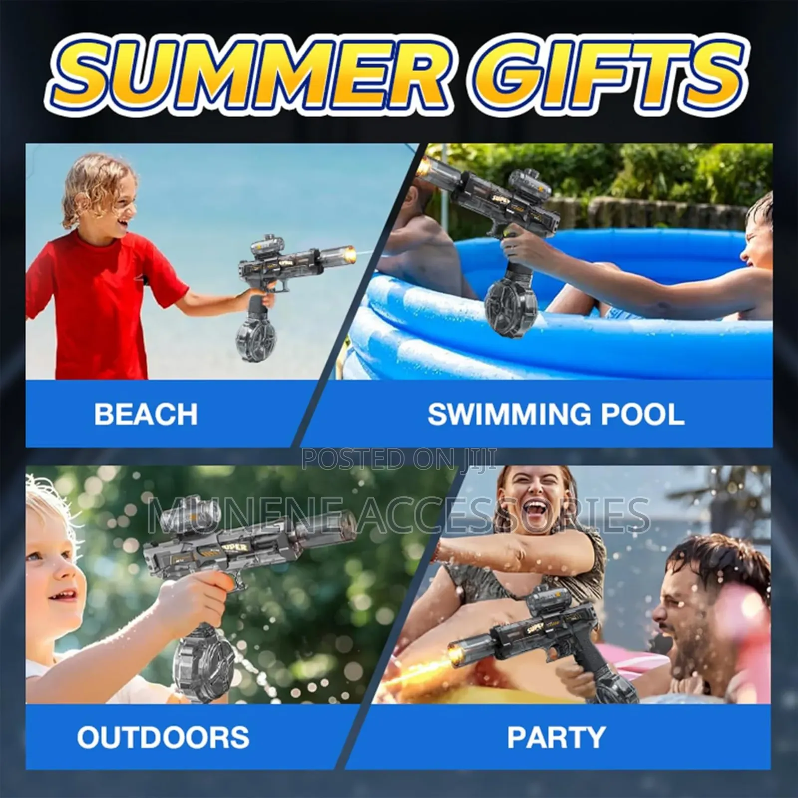Electric Water Guns for Adult and Kids Automatic Squirt Soak Water Gun