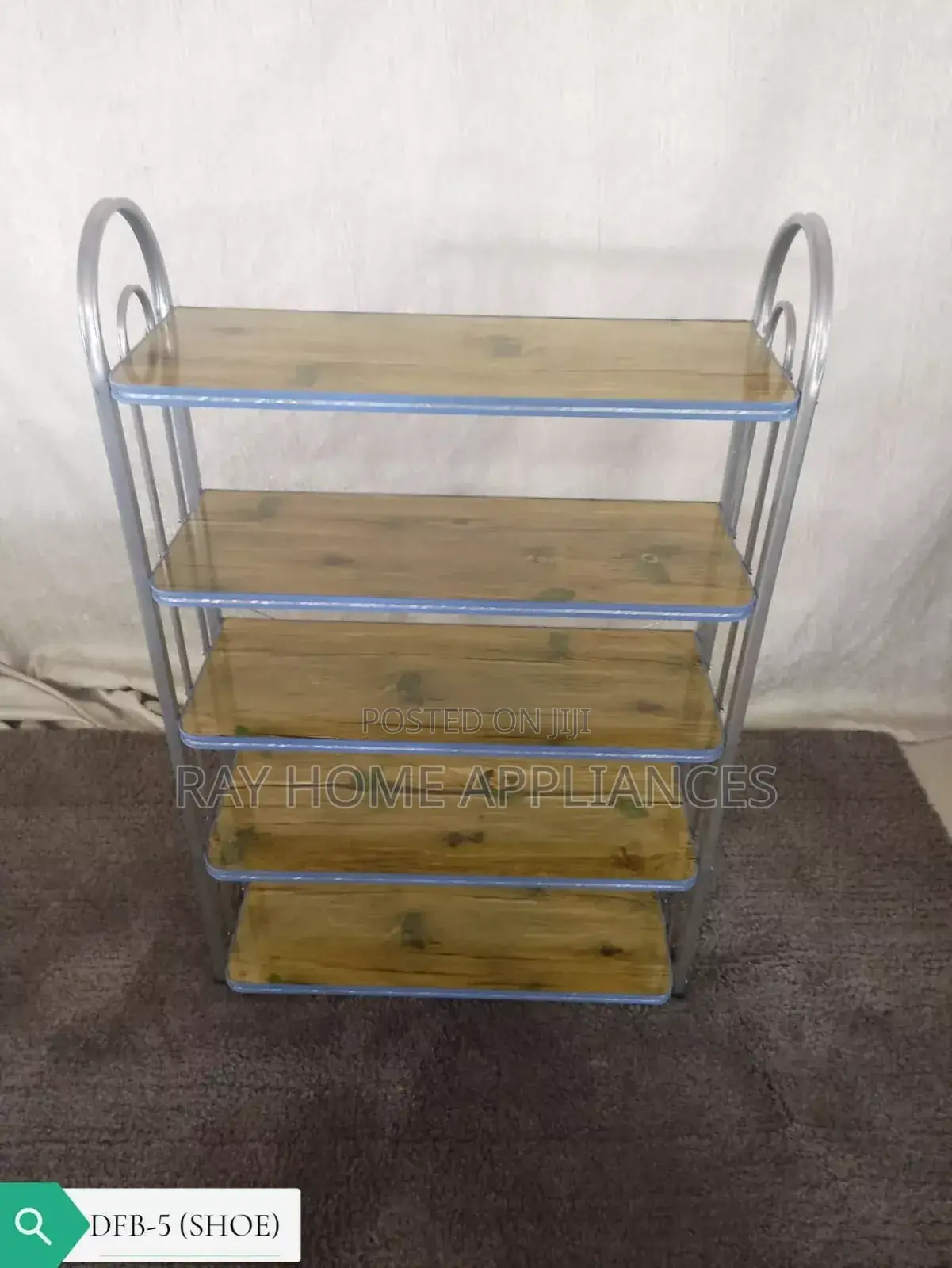 5 Tier Wooden Imported Shoe Rack