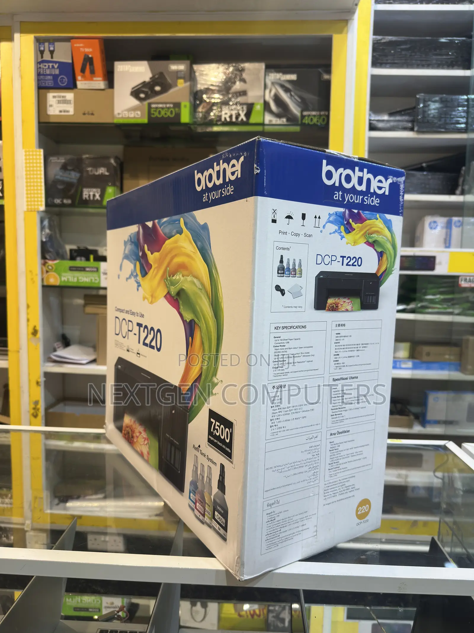 Brother DCP-T220 Ink Tank 3-in-1 Printer Print• Copy• and Scanning
