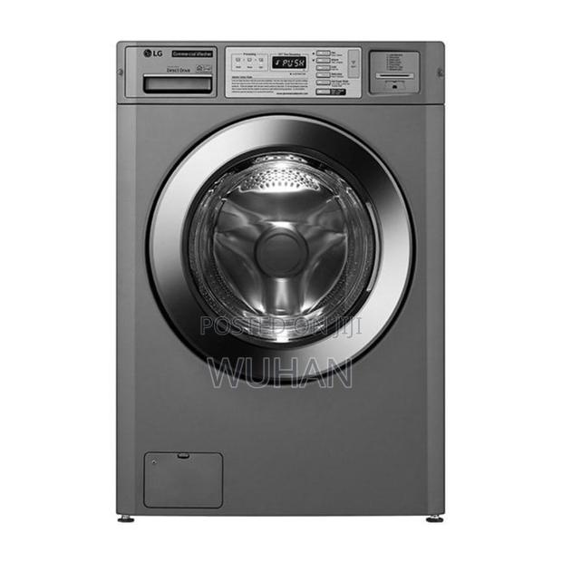 Lg Commercial Washer 15kg, Silver - Wifi Stack - main view