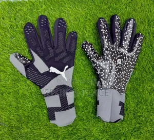 Black Puma Electric Hands  Football Goalkeeper Gloves
