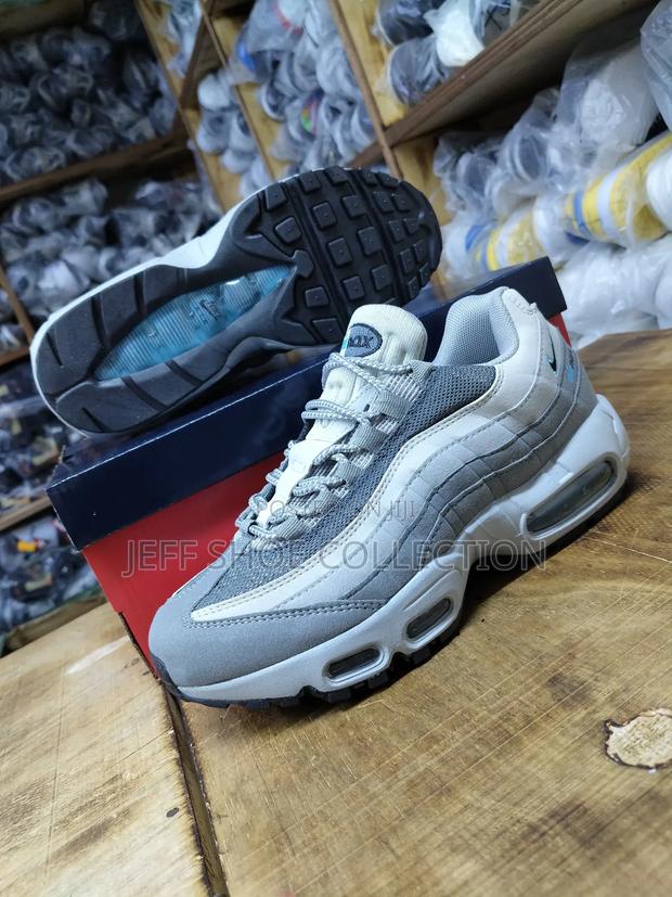 *Air Max 95 Retro Logo Grey Aqua Blue - main view