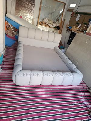 5x6 White Puffy Cloud Upholstered Bed - thumbnail 2