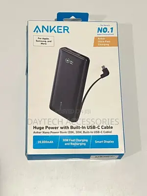 Anker Nano Power Bank 20000mah 30w Fast Charging.