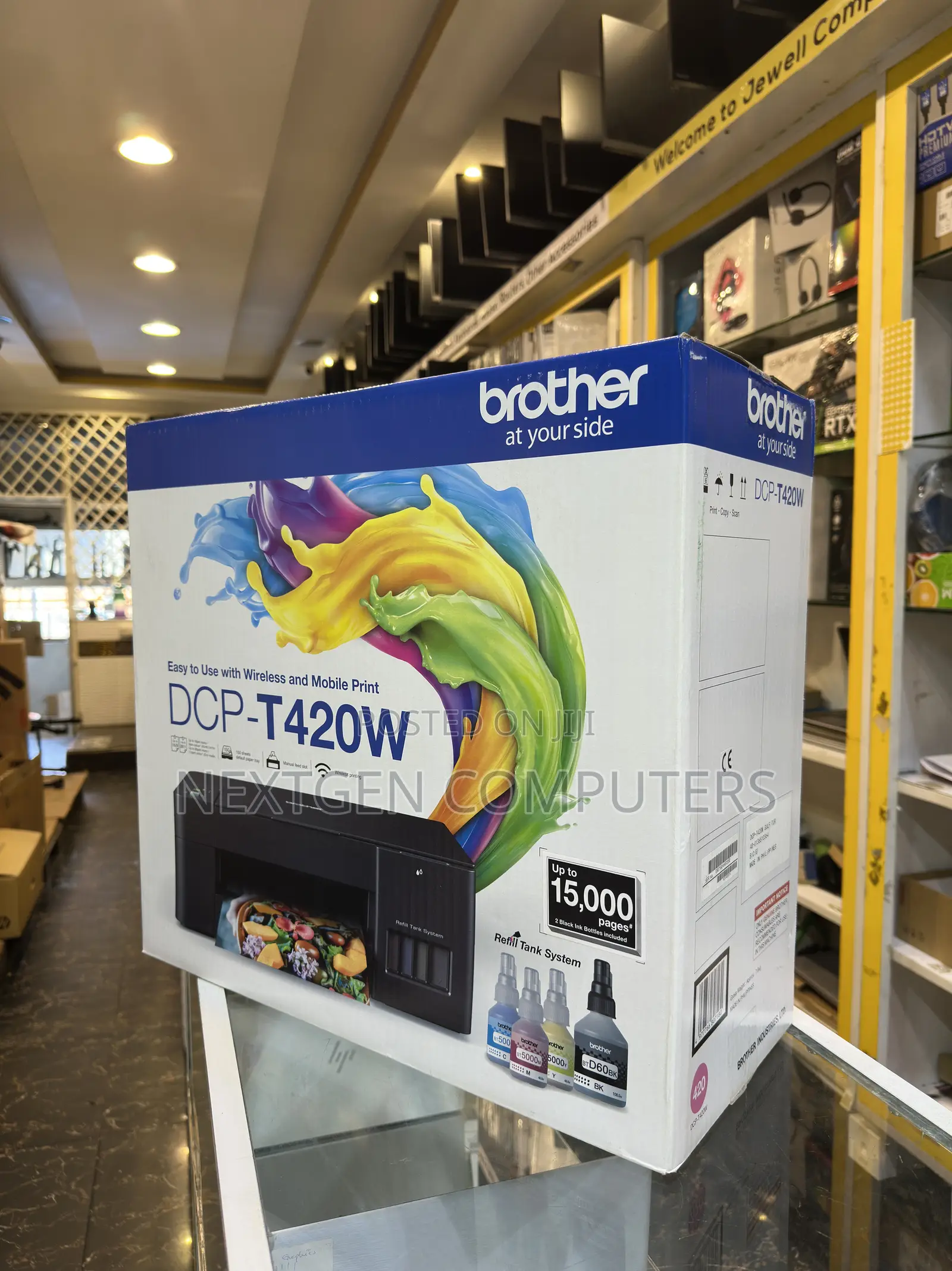Brother DCP-T420w Wireless and Mobile Print Ink Tank 3-in-1 Printer