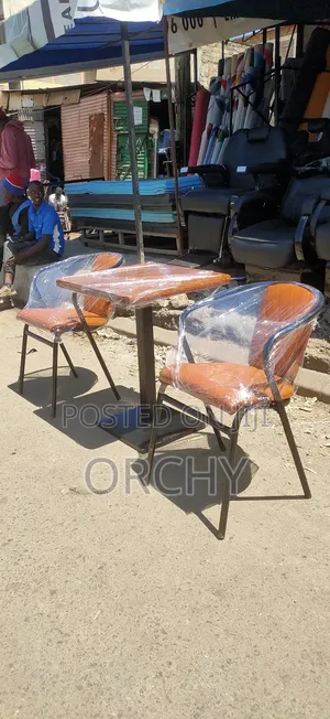 Bar And Restaurant Seats+ Wooden Top Table