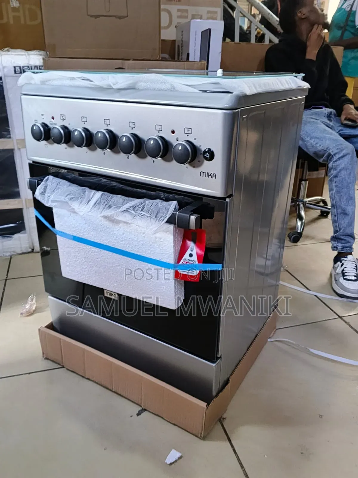 Mika Cooker 60 by 60 3 Gas + 1 Rapid Hot Plate Auto Electric Oven