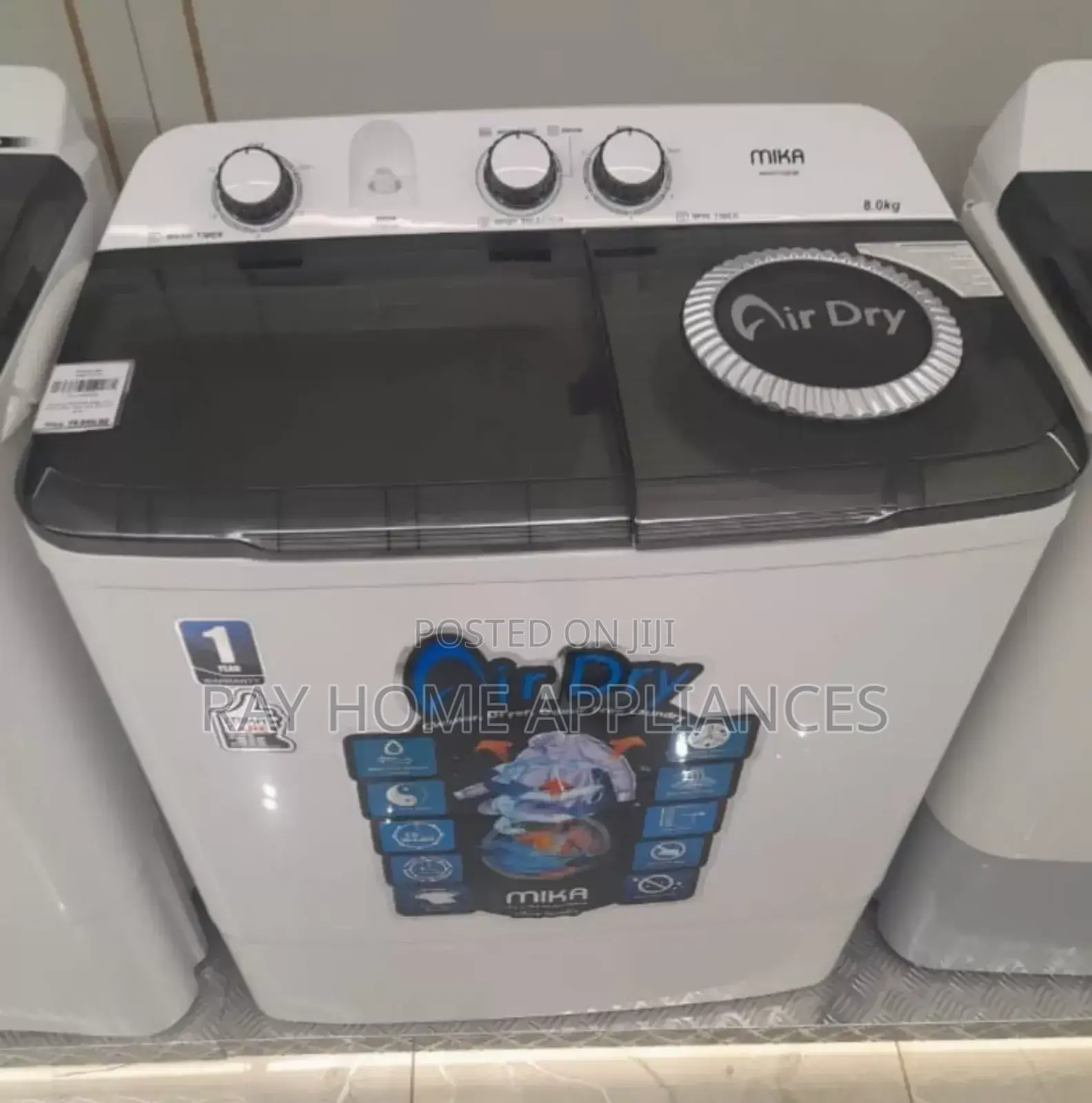 Mika 10kgs Twin Tub Washing Machine