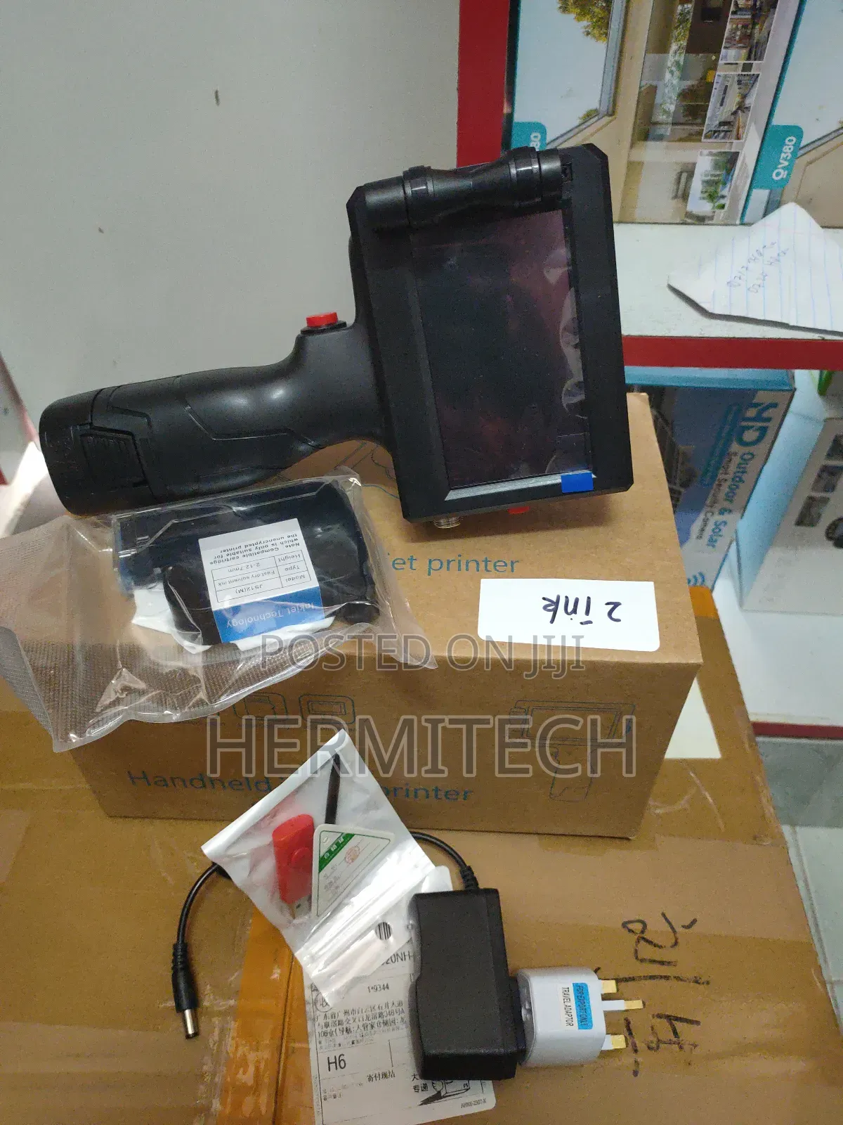 Handheld Inkjet Printer 2200 Mah Cartridge and Power Adapter