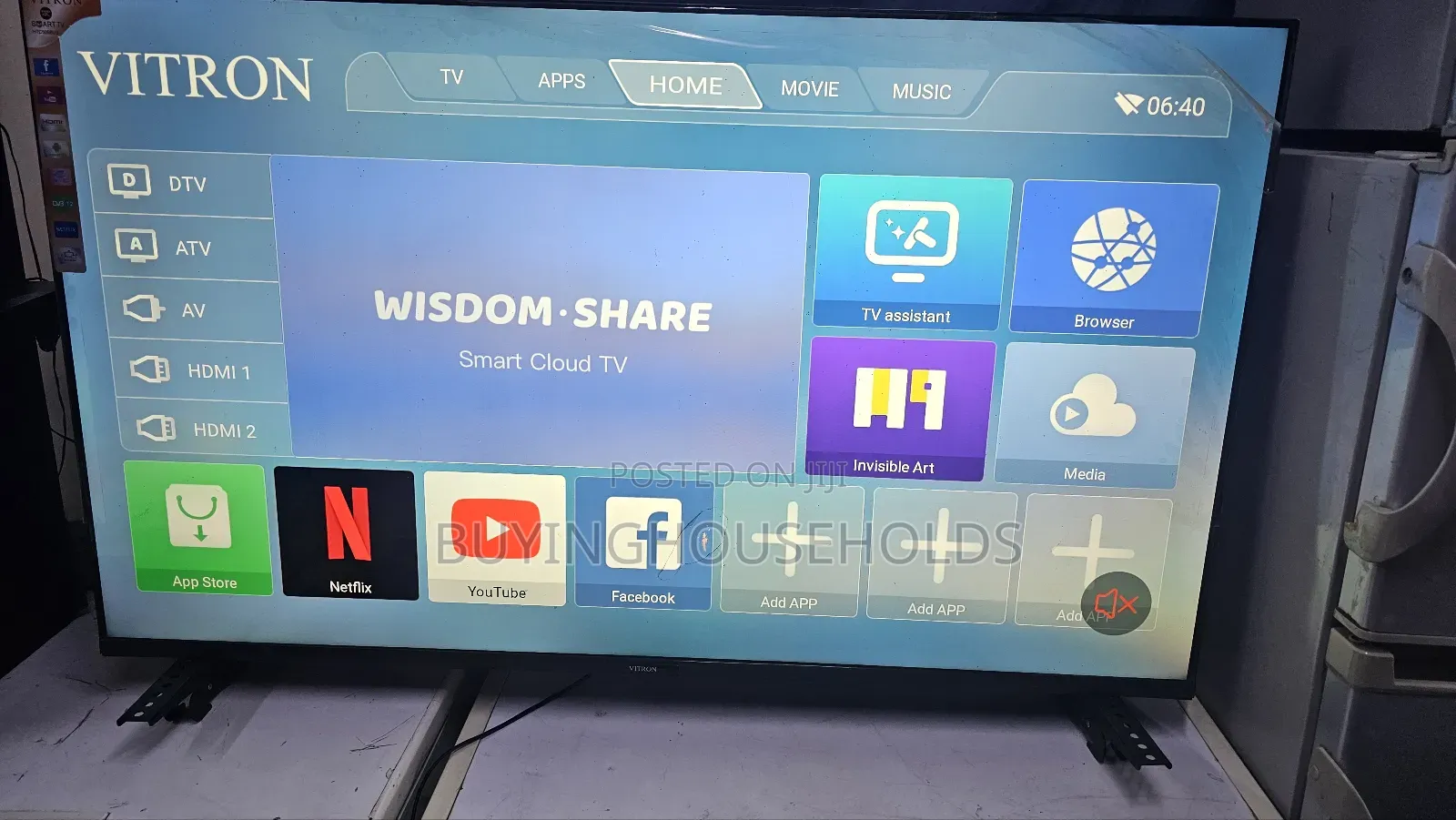 Vitron 50" Frameless Android Smart Tv