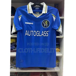 Chelsea 1997-1999 Retro Jersey ( Auto Glass)