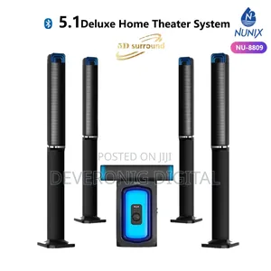 Nunix 5.1ch Deluxe Home Theater System Super Music System-Nu Woofer
