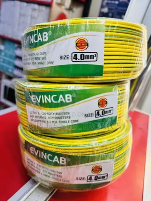 Evincab 4.0mm Single Core Cable 90m(Yellow Green) –Commercial