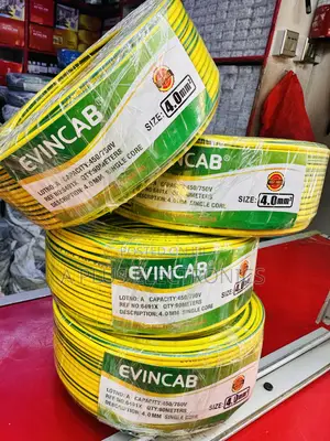 Evincab 4.0mm Single Core Cable 90m(Yellow Green) – Standard