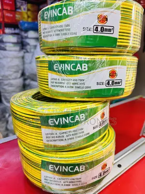 Evincab 4.0mm Single Core Cable 90m(Yellow Green) –Grounding