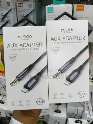 Yesido Lightning to 3.5mm Aux Audio Cable - 1m