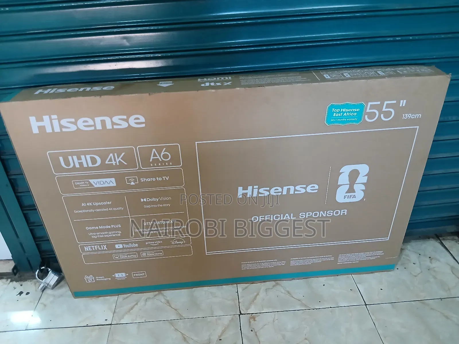 Hhisense 55" Smart A6 Series 4k Television