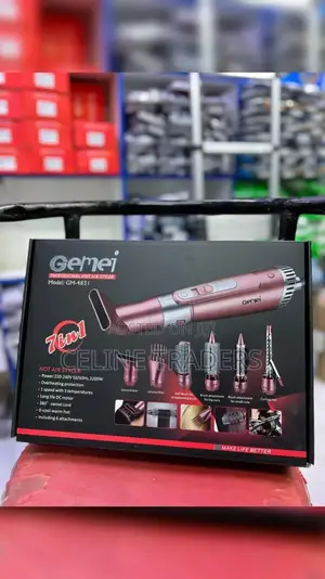 Gemei 7-in-1 Professional Hot Air Styler, Model Gm-4831.