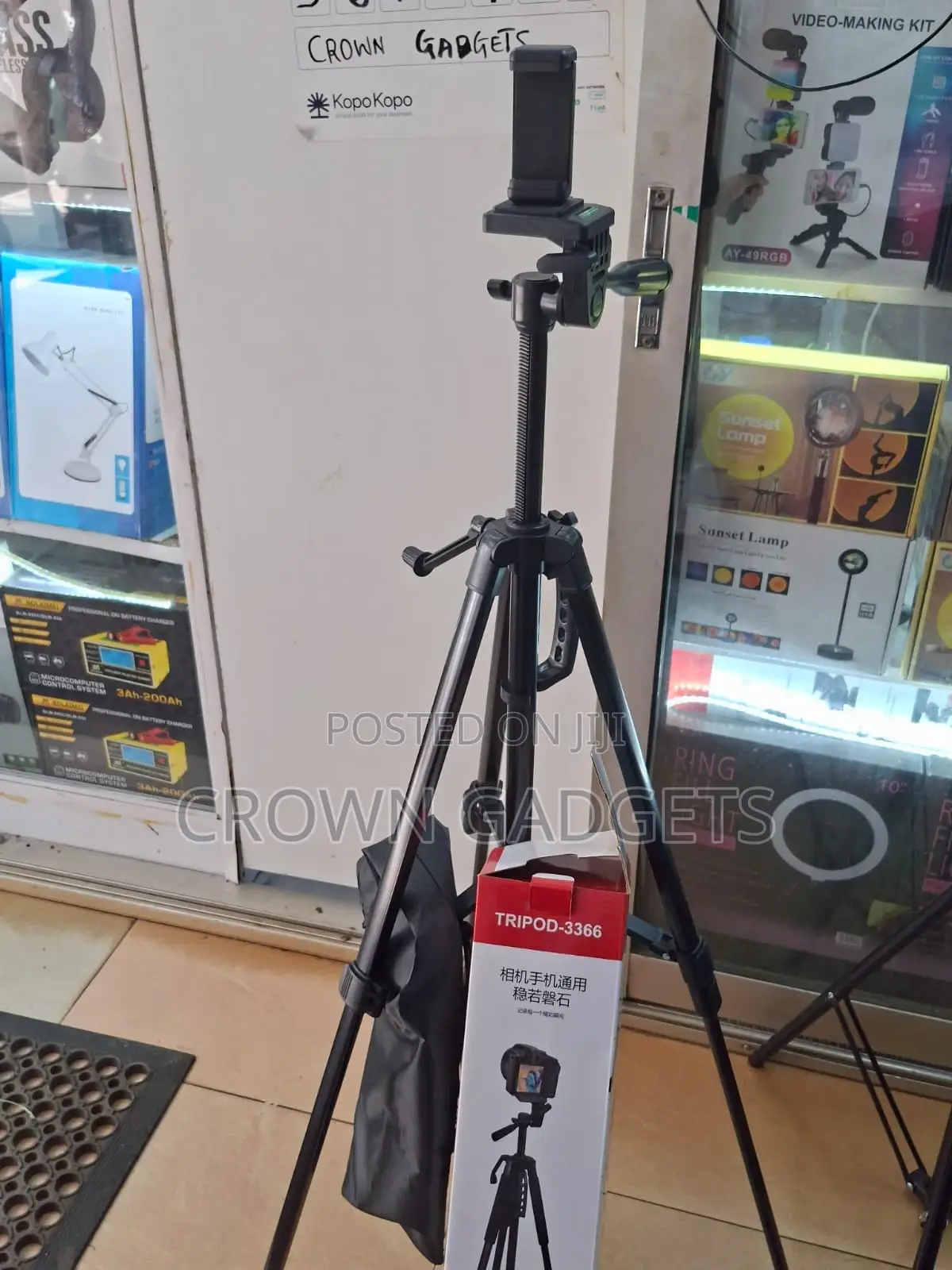 Tripod-3366 Universal Camera Phone Tripod Stand 1.7m