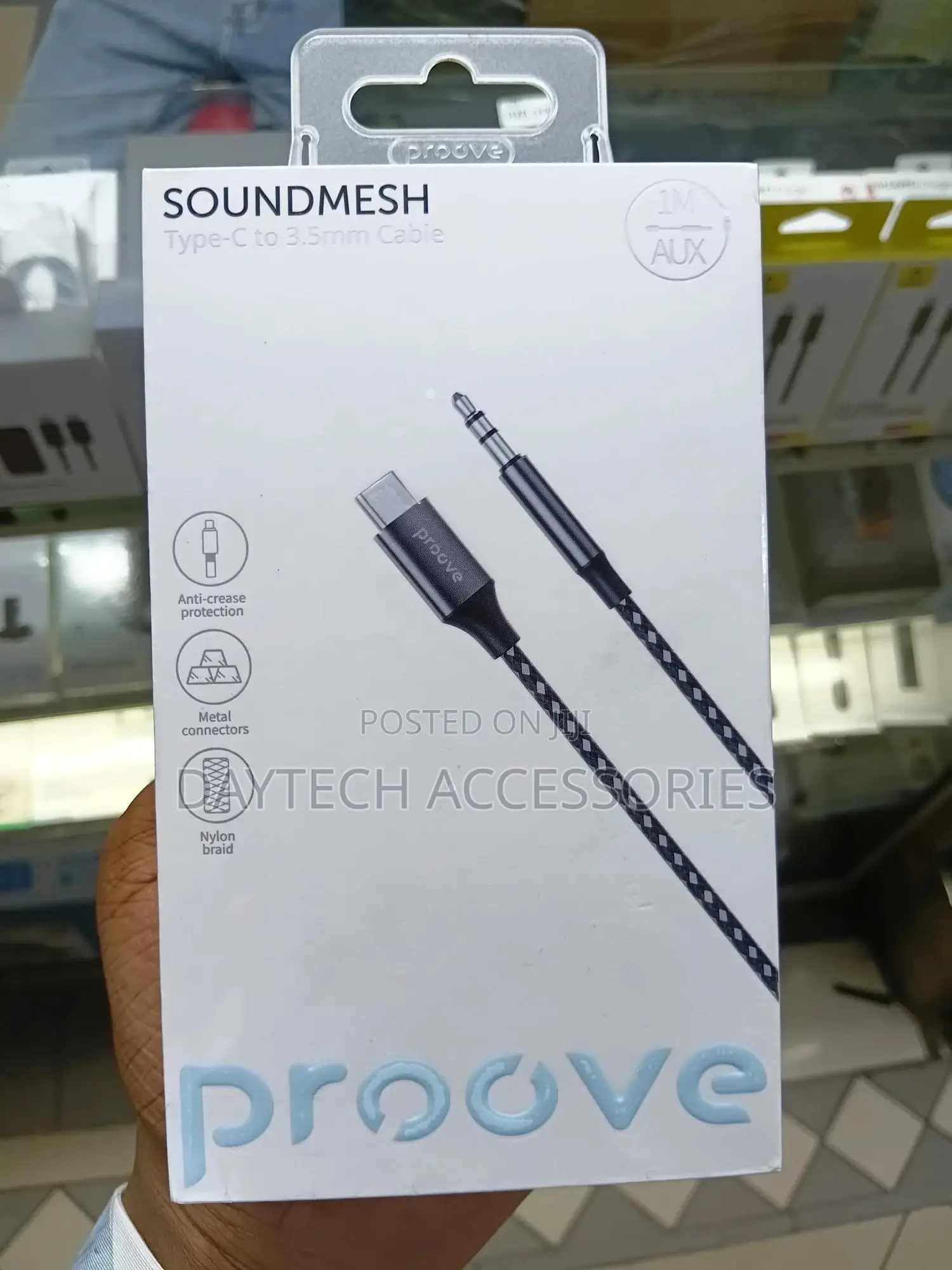The Proove Soundmesh Aux Type-C to 3.5mm Cable - 1m