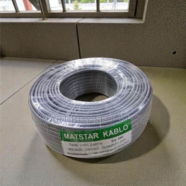 Longer Lasting 4.0mm Twin With Earth Flat Electrical Wiring Cable - main view