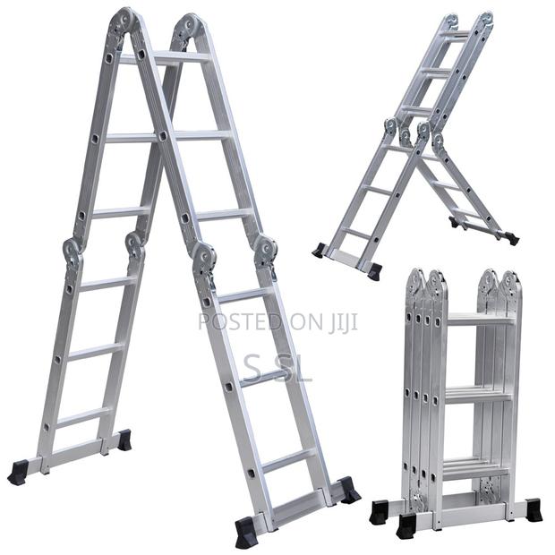 Anti-Slip Aluminium Ladder Heavy Duty 4x3