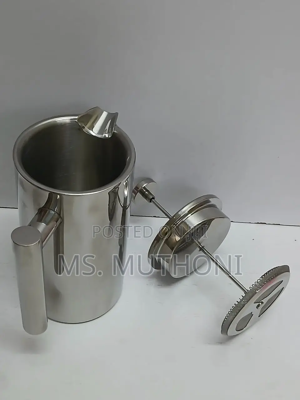 1l Double-Wall Stainless Steel French Press Coffee Maker.