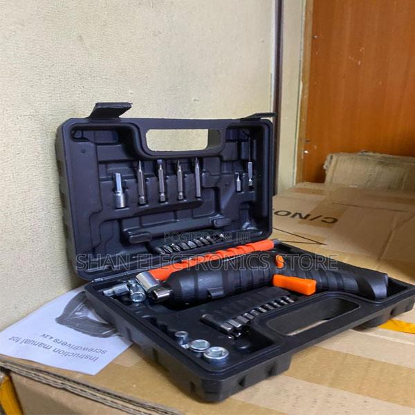 Electric Screwdriver With Socket Bit Set
