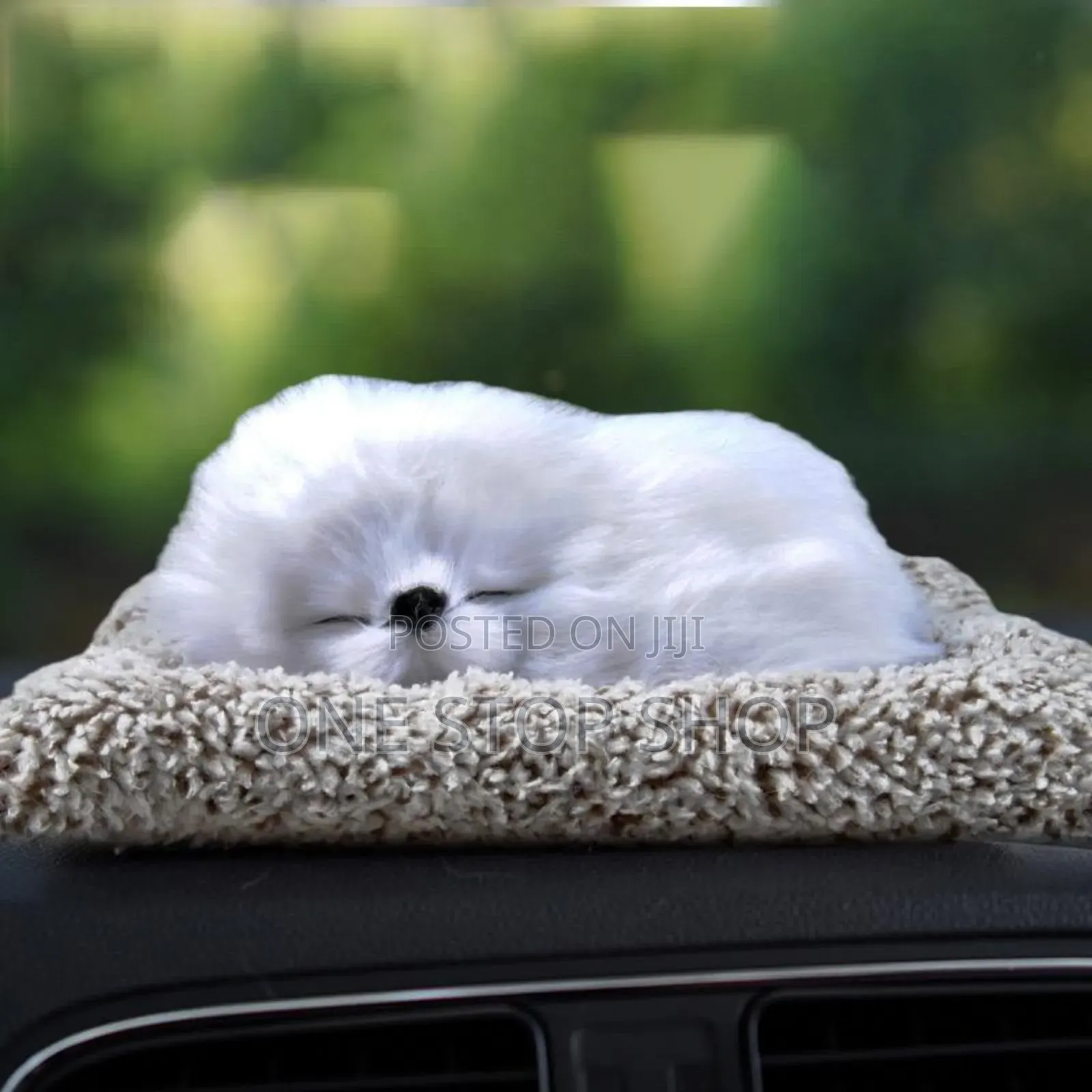 Sleeping Dog on Pad Doll Toy
