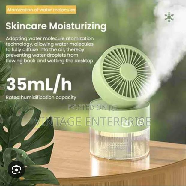 Rechargeable Portable Fan Humidifier - main view