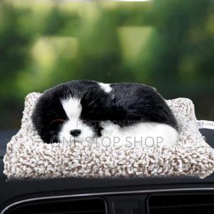 Cuteplush Fabric Sleeping Puppy Dog On Pad - thumbnail 2