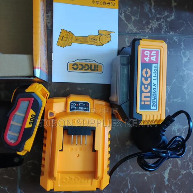 Ingco Cordless Angle Grinder 20v 4.0ah Battery Rechargeable - thumbnail 8
