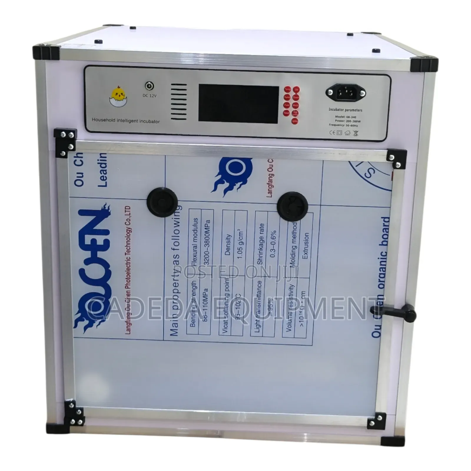 Automatic Incubator 204 Egg Capacity Solar Powered