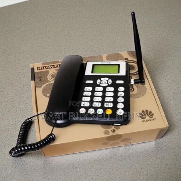 Rechargeable GSM Desktop Phone One Sim Strong Signal Reception