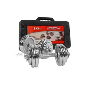 Chrome Dumbells 30kg With Case - thumbnail 2