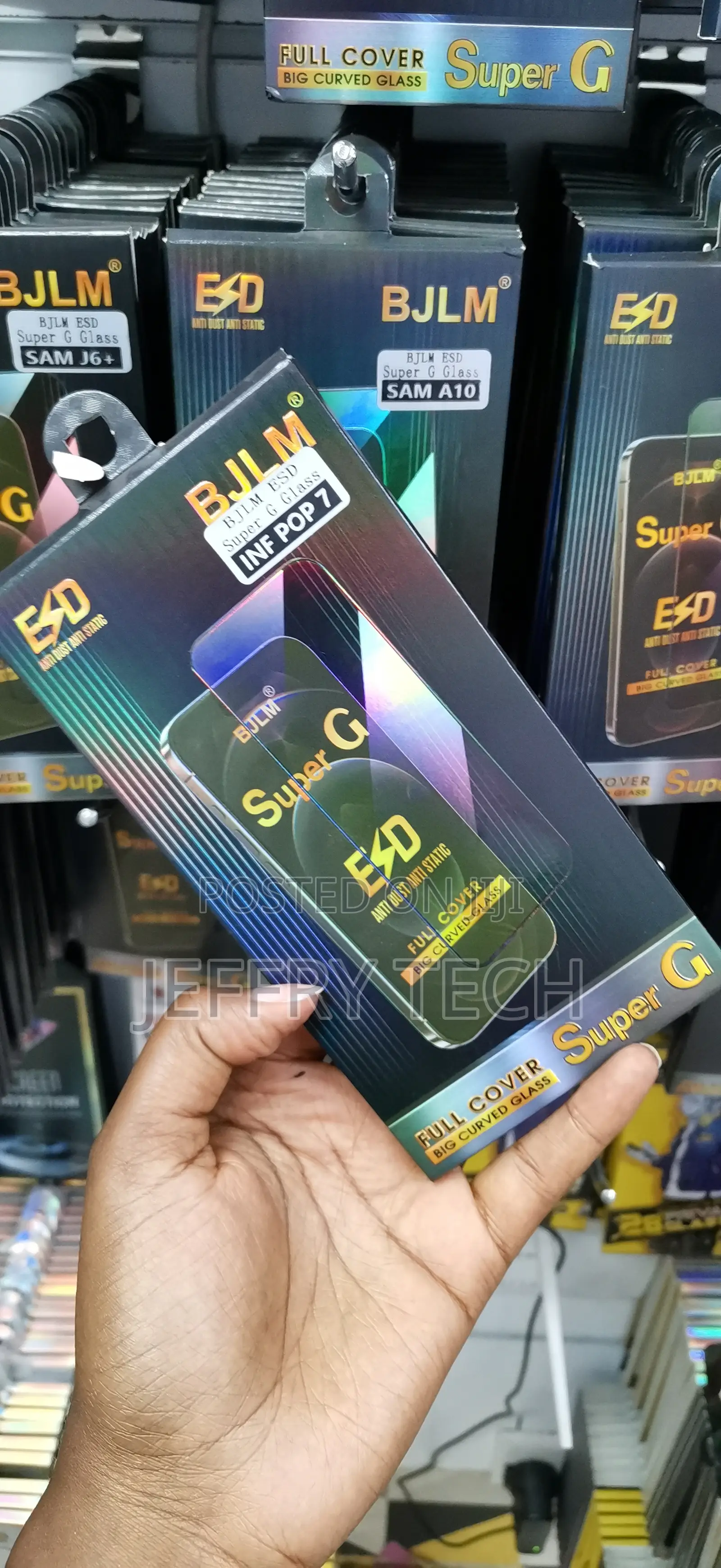 Oleop Tempered Glass Screen Protector for Tecno Pop 7
