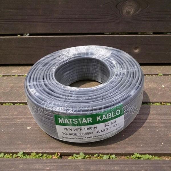 High Conductivity 1.5mm 90m Twin With Earth Flat Wiring Cable