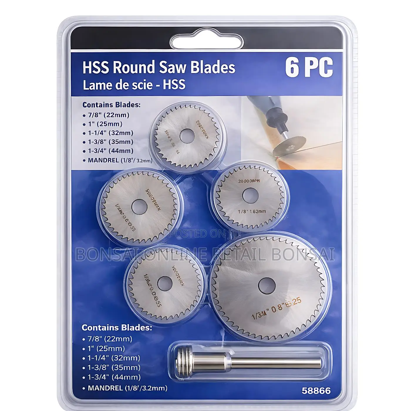 HSS Mini Rotary Saw Blades 6pcs Woodworking Saw Blades