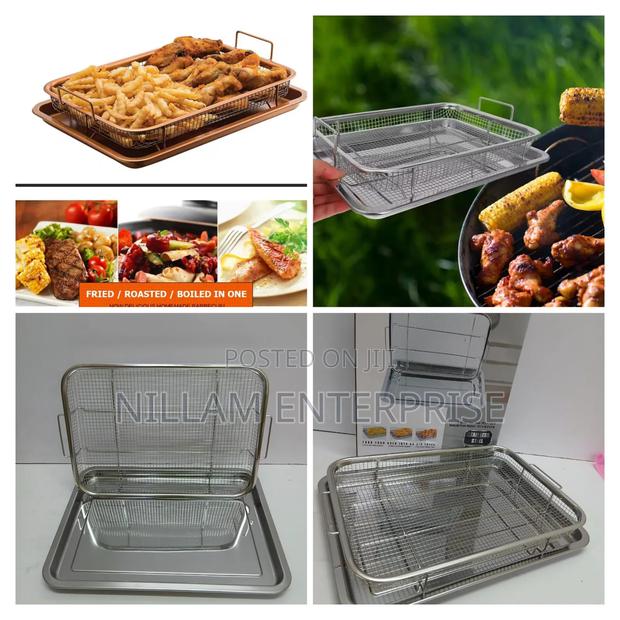 Quality Steel French Fries Basket + Tray*