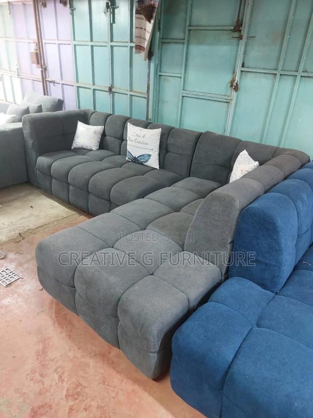 Elegant Grey Sofa Set - thumbnail 2