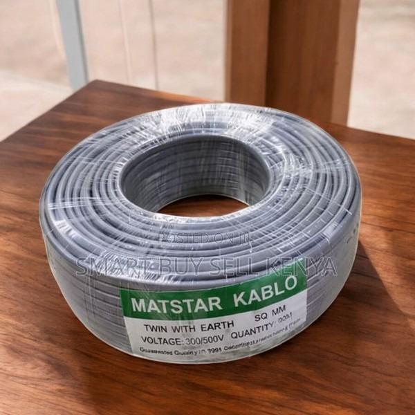 Strong and Durable 1.5mm 90m Twin With Earth Flat Cable - main view