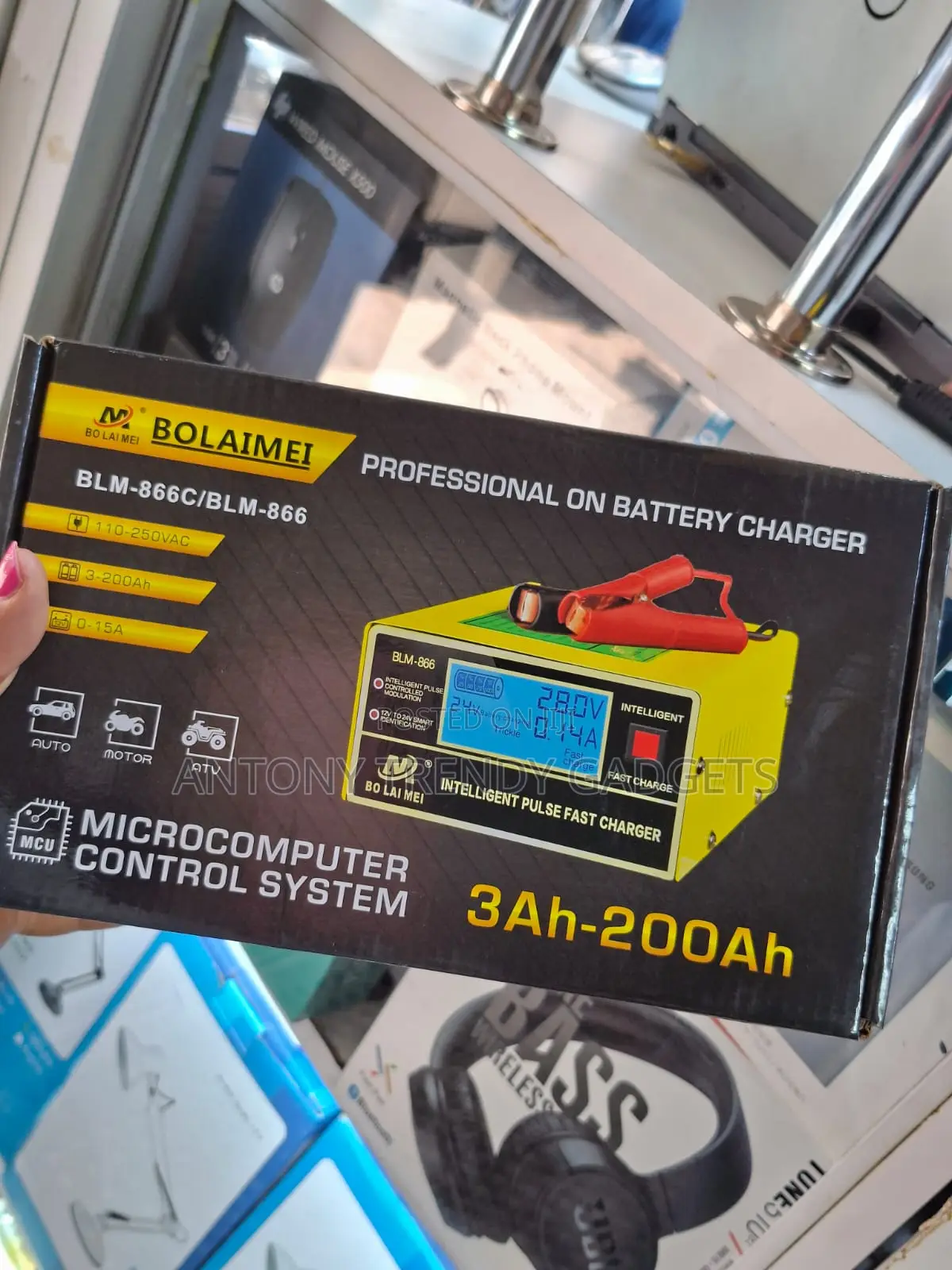 Bolaimei Blm-866c Car & Motorcycle Battery Pulse Charger