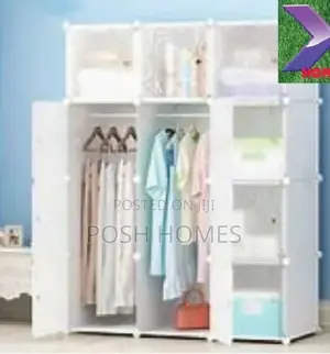 White Portable Quality Wardrobe