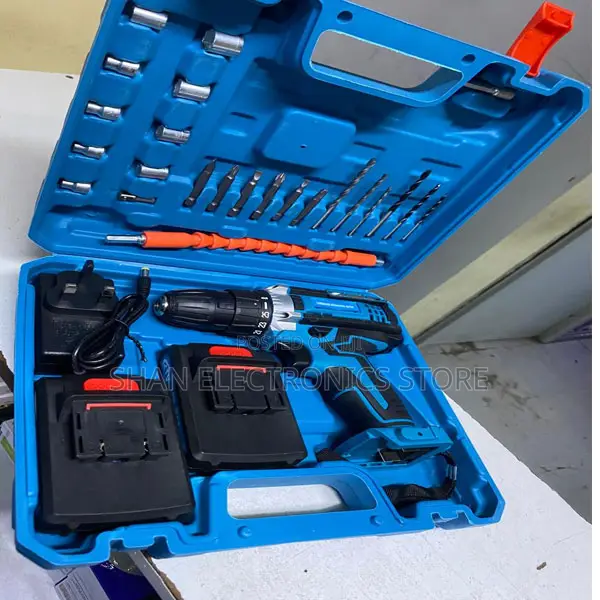 Portable Cordless Drill With Accessories