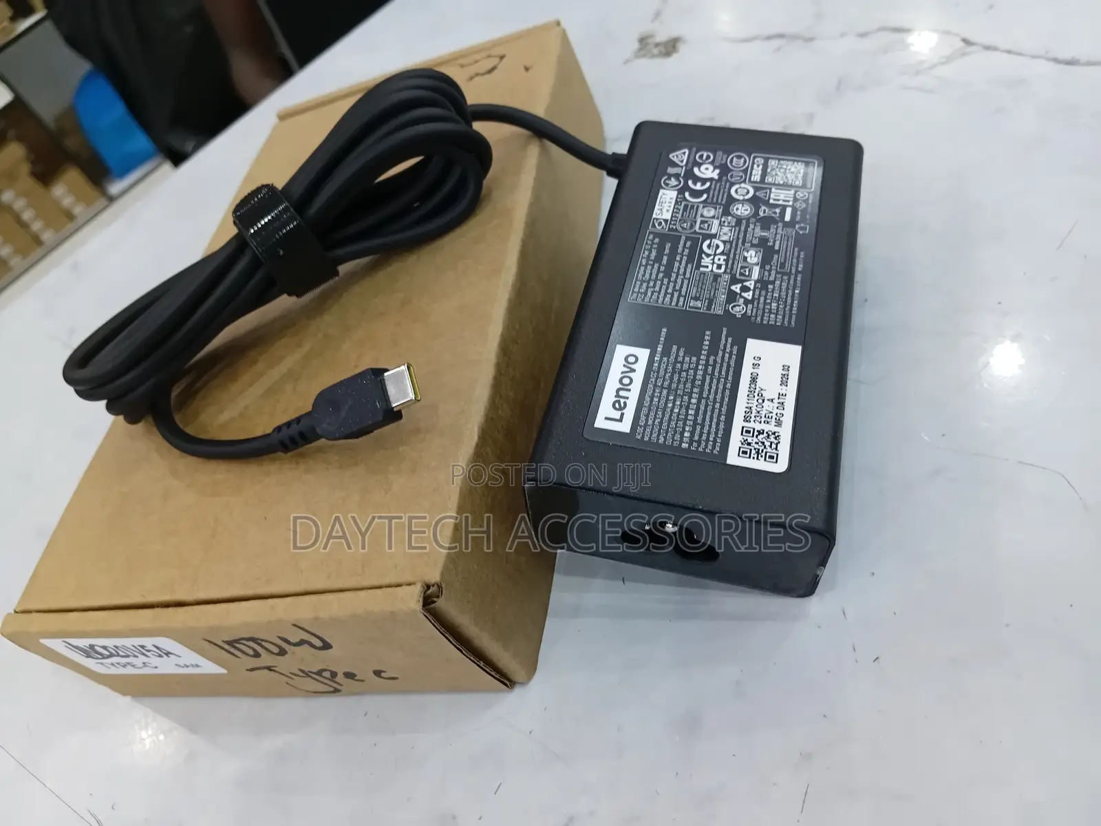 Lenovo 100w Usb-C Power Adapter and Cable.
